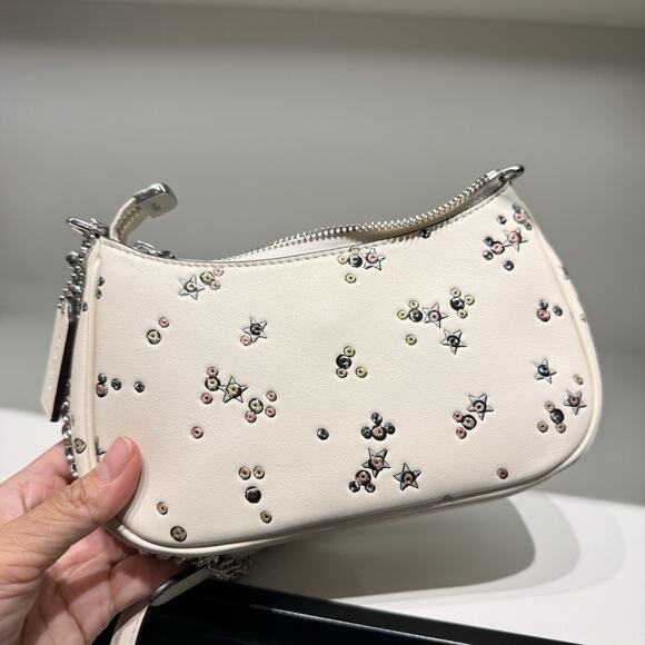 Coach Teri Mini Crossbody Bag With Star Print CCE46 Chalk Multi - Picture 5 of 9